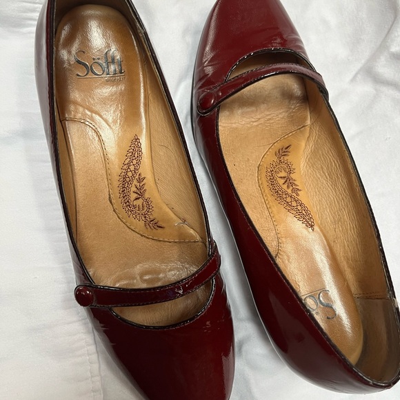 Soft Red Kitten Heels - Picture 2 of 2